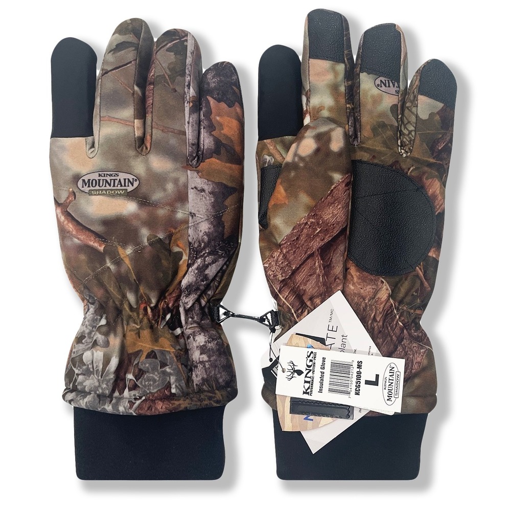 King's‎ KCG5100-MS Insulated Gloves - NWT Mens Size Large Camo - #45248-J6